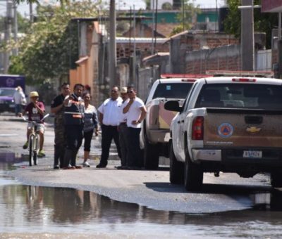 Atiende municipio de Salamanca afectaciones por desbordamiento de Canal de Coria