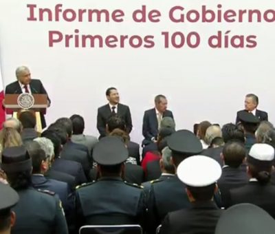 López Obrador destaca acciones a 100 días de su gobierno.