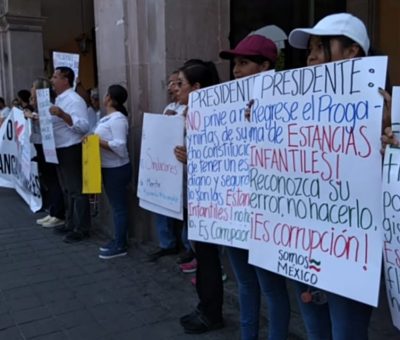 En Celaya exigen a AMLO restauración de programa de estancias infantiles
