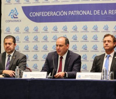 Reconoce Coparmex Nacional crecimiento económico Guanajuato