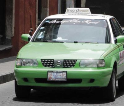Baja demanda de taxis en Apaseo el Alto