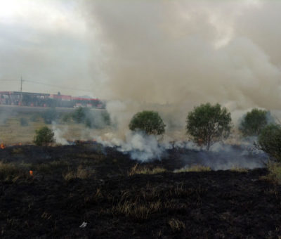 Incendios de basura y pastizales no cesan en Juventino Rosas