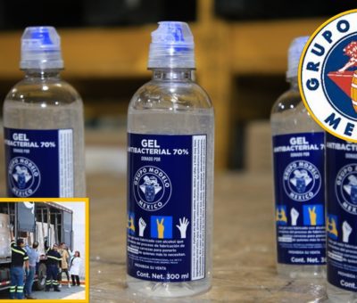 Grupo Modelo dona 300 mil botellas de gel antibacterial a hospitales de todo el país