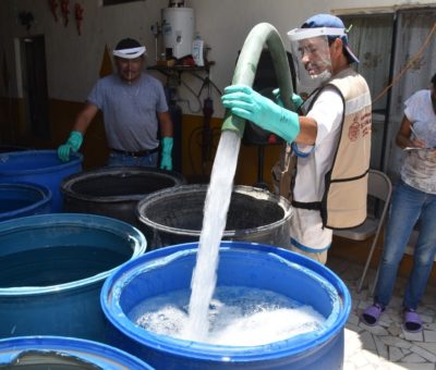 Gobierno Municipal suministra hasta 240 mil litro de agua diariamente a comunidades rurales
