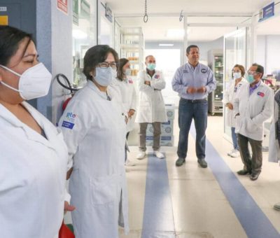 Gobernador de Guanajuato pide a la ciudadanía quedarse en casa tras visitar el Laboratorio Estatal de Salud Pública de Guanajuato