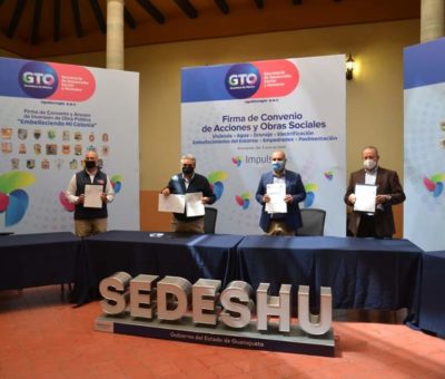 Firman municipios convenio con SEDESHU