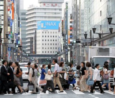 Economía de Japón cae 2.2 por ciento anual en primer trimestre