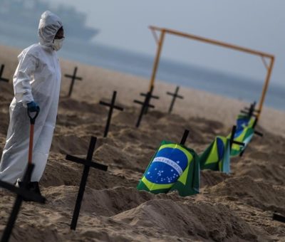 Brasil registra  632 muertes por Covid-19 en 24 horas