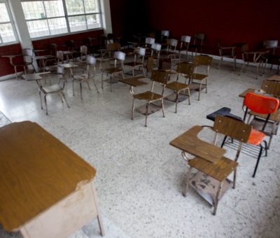 Preparan medidas de prevención para cuando haya un regreso a aulas escolares en Guanajuato