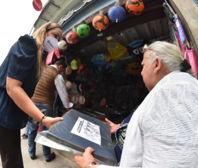 Entrega Navarro mil tapetes sanitizantes a comercios de Guanajuato