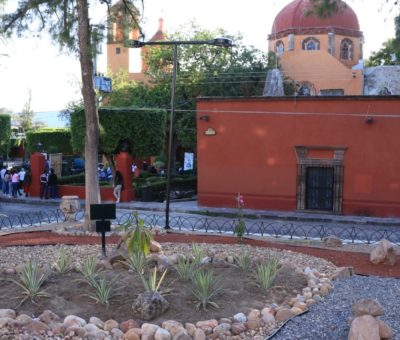 Restauran cinco jardineras del Barrio de San Juan de Dios de San Miguel de Allende
