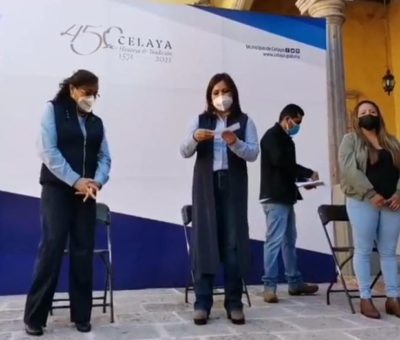 Con un monto de 750 mil pesos entregó la alcaldesa de Celaya Elvira Paniagua, apoyos económicos a 32 microempresarios