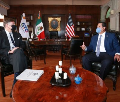 Embajador de Estados Unidos en México se reúne con Diego Sinhue
