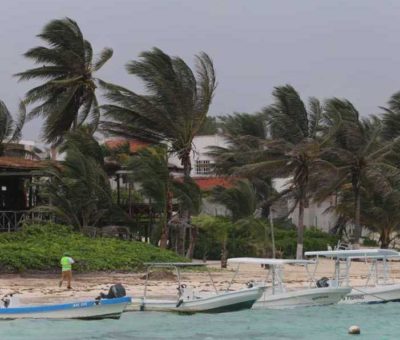 Activan alerta naranja en Quintana Roo por tormenta tropical ‘Zeta’