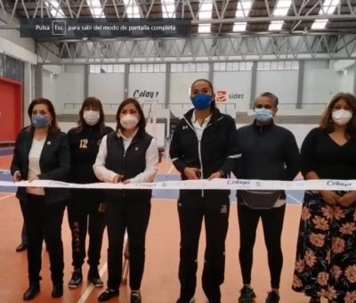 Se rehabilita gimnasio de voleibol en Celaya, con una inversión de más de 400 mil pesos