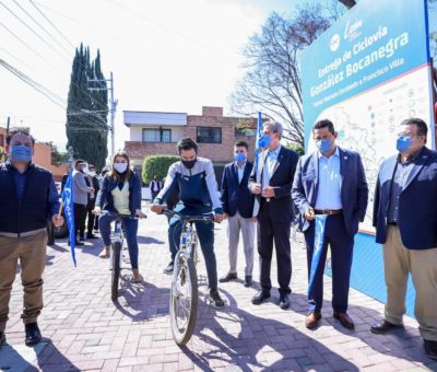 Entregan ciclovía de González Bocanegra en León