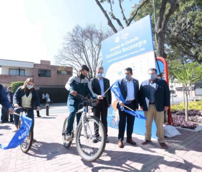 Inauguran ciclovía en bulevar González Bocanegra
