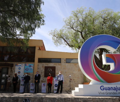 Los 6 Pueblos Mágicos de Guanajuato ya tienen G volumétrica de la marca turística Vive Grandes Historias.