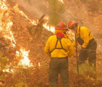 Incendio en la sierra de Coahuila y Nuevo León continúa sin ser controlado; suman avión al combate del fuego