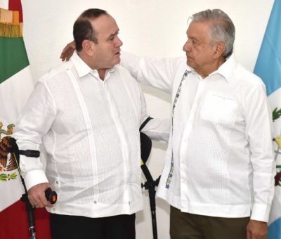 Presidente de Guatemala inicia viaje de dos días a México