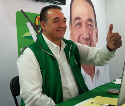 Sergio contreras asegura que en caso de ganar este 6 de Junio trabajara para que su gobierno deje huella Verde.