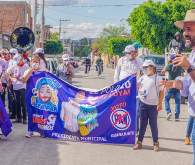 Intensa jornada proselitista de Isaac Piña, candidato del PAN a Presidente Municipal por colonias y comunidades