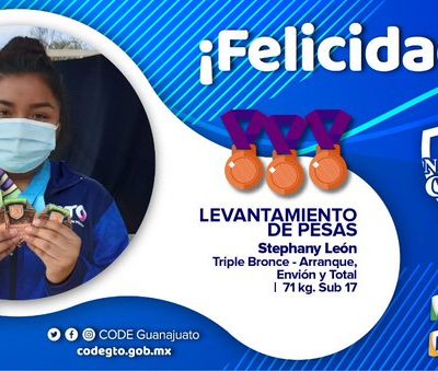 Concluye Halterofilia femenil suman 4 oros más para Guanajuato en última jornada