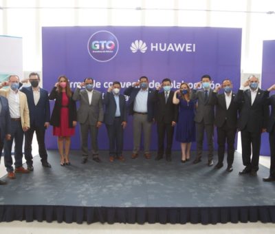 Firman convenio de colaboración Huawei y Guanajuato