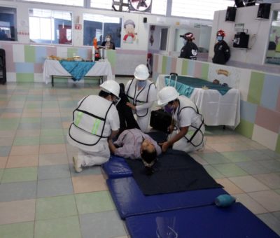 Personal de Protección Civil de Celaya participó en primer simulacro nacional 2021