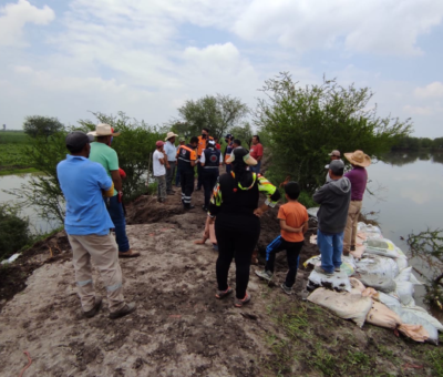 Atiende Protección Civil emergencia por lluvias en Jerécuaro