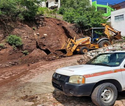 Atienden reportes sobre afectaciones por las lluvias en Guanajuato Capital