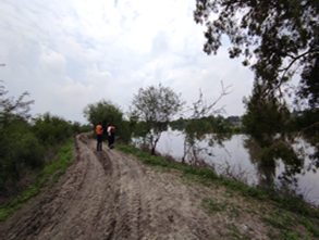 Autoridades continúan con las labores de auxilio tras desbordamiento del Río Turbio