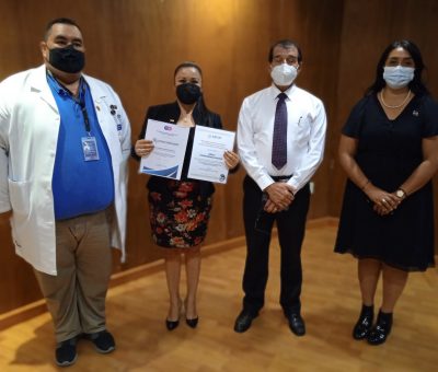 Recibe reconocimiento nacional trabajadora social del Hospital General de Celaya