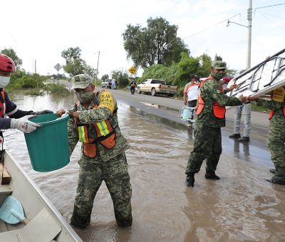 Se mantienen las acciones transversales de atención en Abasolo tras inundaciones