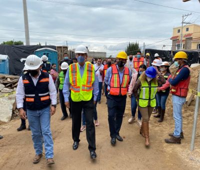 SDES y Municipio de León supervisan obra en beneficio del comercio local