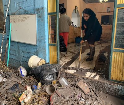 Afectan lluvias a familias en La Cruz