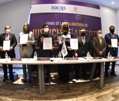 Firma IACIP Declaratoria de Justicia Abierta Electoral con el TEEG