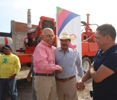 Pone en marcha Javier Mendoza obra de 4 mdp para perforación de un pozo en la comunidad de San Isidro de Elguera
