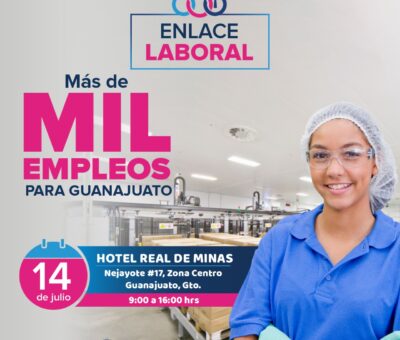 Este jueves ofrecerán mil empleos en Guanajuato Capital