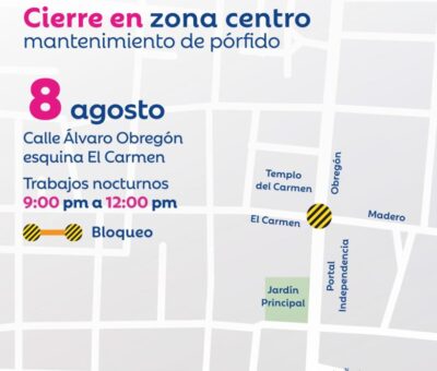 Darán mantenimiento a calles Obregón y Allende