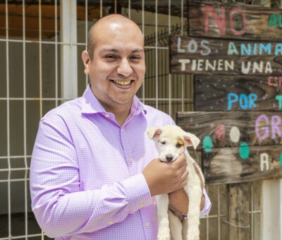 Ariel Corona hace entrega de quirófano para mascotas en Cortazar