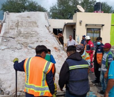 Atienden cuerpos de emergencia exploción en Fraccionamiento Punta Real