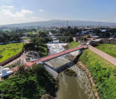 Celebran 100 años del puente colgante en Cortazar