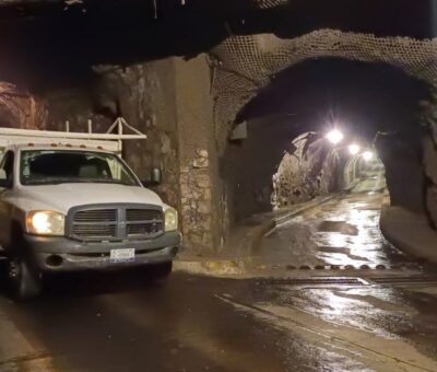Cierran ramal del túnel Ponciano Aguilar hacia la subterránea por obras de reparación