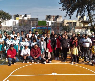 Llenan de arte y color canchas en Parques Vecinales