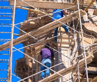 Avanzan restauración de Templo de La Soledad