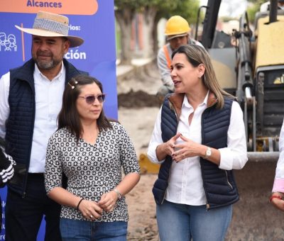 Continúan trabajos de urbanización de calles