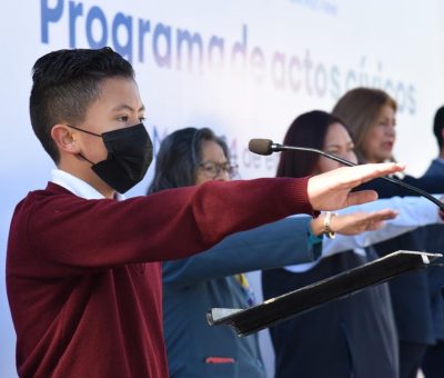 Retoman programa anual de Actos Cívicos