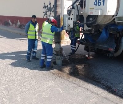 Desazolve de drenaje en Tamayo suma ya más de 7 mil metros