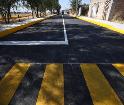 Entregan pavimentación de calles en Fraccionamiento Las Huertas